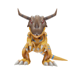Greymon.gif STL file Digimon - Greymon・3D printer design to download