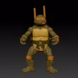 miguel1.gif Michelangelo TMNT 6" Action Figure for 3d printing.