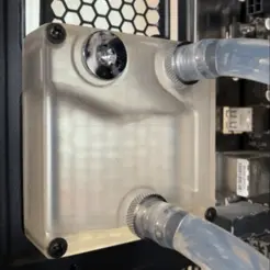 IMG_3646.gif STL-Datei 80mm PC-Wasserkühlung Reservoir Tank・3D-druckbares Modell zum Herunterladen