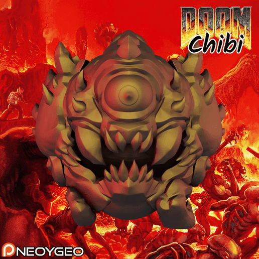 caco-toy3.gif CACODEMON - DOOM CHIBI KEYCHAIN
