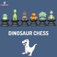 Dinosaur-Chess-1.gif 3D file Dinosaur Chess・3D printer model to download