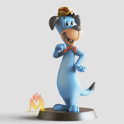 Huckleberry-Hound.gif Fichier STL Fanart du chien de Huckleberry - pose debout-FANART FIGURINE・Objet imprimable en 3D à télécharger