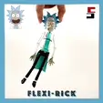 flexi-rick-and-morty-1.gif STL file RICK AND MORTY FLEXI RICK ARTICULATED NO SUPPORTS・3D print object to download, sliceables