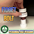FIDGET-BOLT-PERSONAL.gif STL file Fidget Bolt & Capsule Version - Personal Use・3D printable design to download