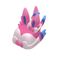 sylveon_keycap_gif.gif STL file Sylveon Pokemon Keycap - Mechanical Keyboard - Eeveelutions・Template to download and 3D print, HIKO3D