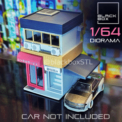 0.gif Файл 3D DIORAMA в масштабе 1-64 - Коммерческое здание 01・Модель для загрузки и 3D печати, BlackBox