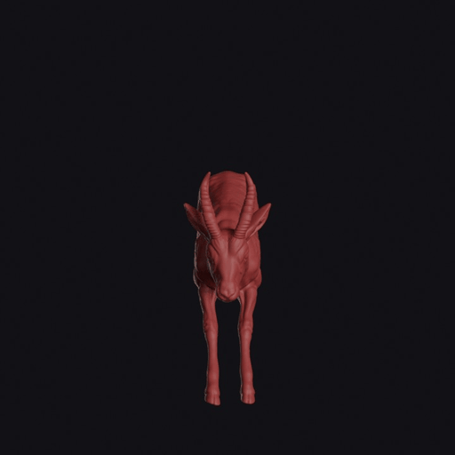 Leaping Mongolian Gazelle