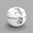 ezgif.com-gif-maker-2.gif GREATBALL POKEMON DANIEL ARSHAM STYLE SCULPTURE - WITH CRYSTALS AND MINERALS