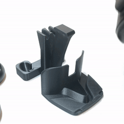 ezgif-7-193d4abe8819.gif 3D file Oculus Quest stand with carrying handle for easy relocation・3D printable design to download