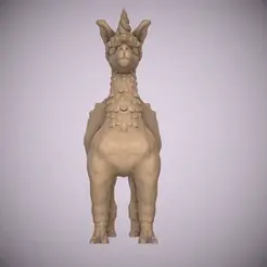 tbrender.gif Lama- Llama Unicorn Animal