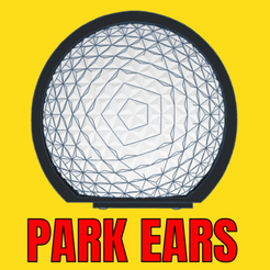 Park-Ears-Epcot-GIF.gif STL file PARK EAR EPCOT BALL・3D print design to download