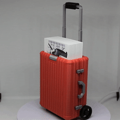 VIDEO-2-SAC-DE-VISITE.gif Download STL file BUSINESS CARD HOLDER LUGGAGE • Object to 3D print, PLP