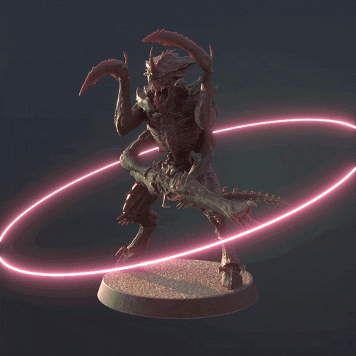 Hyperdetail Space Bugs of Death Warrior 3d model kit