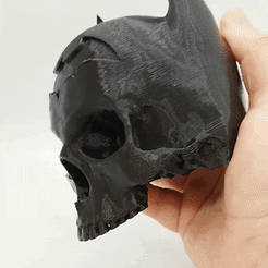 GIF-Batman-Domos3D.gif Archivo STL Batman Skull・Objeto imprimible en 3D para descargar, Domos3D