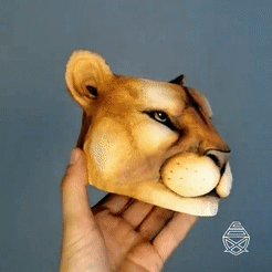 Puma1.gif STL file Puma Pot・3D print design to download