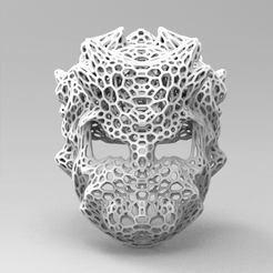 untitled.52.gif Fichier STL masque mascara voronoi cosplay halloween・Objet imprimable en 3D à télécharger