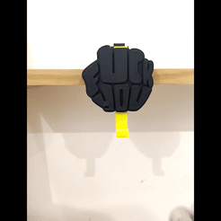 2022_10_06_11_41_IMG_4010_3.gif STL file MIDDLE FINGER KEYHOLDER・3D printer design to download