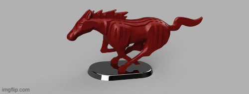 Personnalise ton poney ! Puzzle 3D Mustang Pony / no support