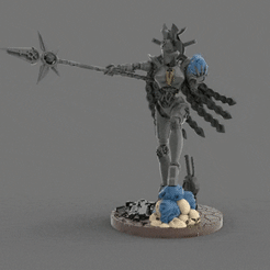 Necro-lord-female-gifka.gif 3D file Female Necro Lord・3D printable model to download, MCGuild