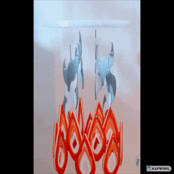 ezgif.com-gif-maker.gif Free STL file Flaming Windchime #ANYCUBICGARDEN・3D printing template to download, ArKay894
