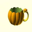 025b9922-9a01-47d5-bb04-efeb839f6a7d.gif Pumpkin mug, upcycling nutella glass