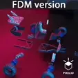 . FDM version S mad : ; " ] l = ‘ a Beetle Sand Rail with turning system (FDM and DLP versions)