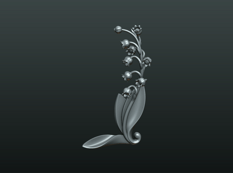 ezgif-4-8a858393a8ad.gif Download file Lily of the valley • 3D printing model, Skazok