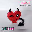 funstl-heart-flexi-articulated-valentine-day-imp-video.gif FUNSTL - HEART, Valentine's Day Flexi Imp 3MF
