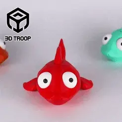 Little-Shark-3DTROOP-GIF.gif STL file Little Shark・3D printable design to download