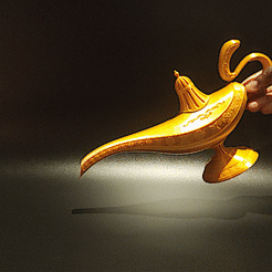 Séquence-01-1x1-_13.gif Download STL file Aladdin's Genie Magic Lamp • 3D printing design, Imagin