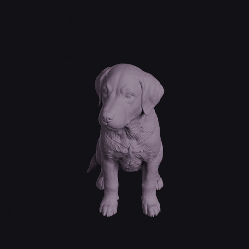 Sitting Puppy Figurine