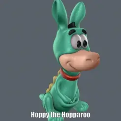 Hoppy-the-Hopparoo.gif Hoppy the Hopparoo (Easy print and Easy Assembly)