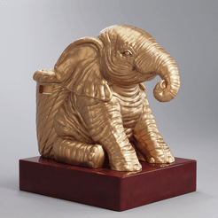 Final-001.gif Free STL file Baby Elephant・3D printer model to download
