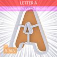 Letter_A~5.5in.gif Letter A Cookie Cutter 5.5in / 14cm