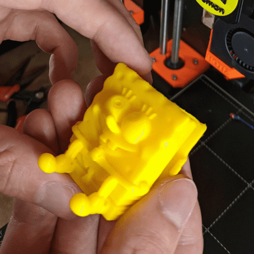spongebob_gif_cults3D.gif Fichier STL gratuit Filtre à poussière pour filaments de Bob l'éponge・Modèle à télécharger et à imprimer en 3D, 3D-mon