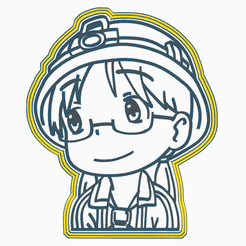 GIF.gif STL file RIKO - COOKIE CUTTER - MADE IN ABYSS・Model to download and 3D print