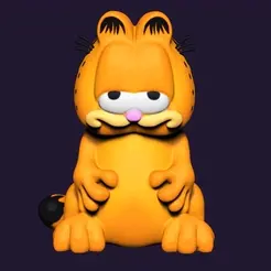 gif.gif STL file GARFIELD -NO SUPPORT・3D printing model to download