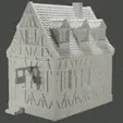 reducedSlow.gif medieval frame house - decoration - tabletop/wargaming terrain