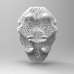 untitled.172.gif Archivo STL MASCARA MASK VORONOI COSPLAY HALLOWEEN・Diseño para descargar y imprimir en 3D