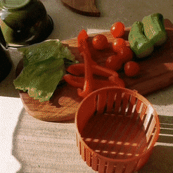 vegetable-salad.gif STL file CUTTING BOWL 🥗・3D printing idea to download, Trivia_Creation