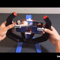 driving.gif Файл 3D Gaming Steering Wheel for mobile・3D-печать дизайна для загрузки, baekgongbang