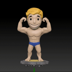 2021-06-27_19-55-49.gif Archivo STL Fallout. Chico de la bóveda. Fuerza・Modelo de impresión 3D para descargar