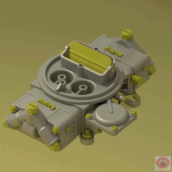 Holley-C9AF.gif Fichier STL HOLLEY C9AF CARBURETOR - haute résolution・Modèle à télécharger et à imprimer en 3D