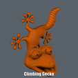 Climbing Gecko.gif Fridge Magnet Climbing Gecko