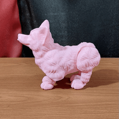 Corgi-Printed.gif Télécharger fichier OBJ Flexi Corgi - Articulé Flexy Corgi - Print In Place • Plan à imprimer en 3D, MysticSaige
