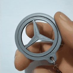 GIF-220412_021254.gif STL file Mercedes Spinning Keychain・3D print design to download, MadJarPrints