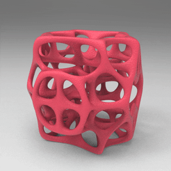 untitled.944.gif STL file VORONOI PARAMETRIC CUBE PARAMETRIC LAMP table・3D printing idea to download, nikosanchez8898