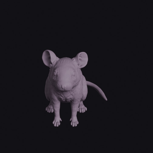 Sitting Mouse Figurine