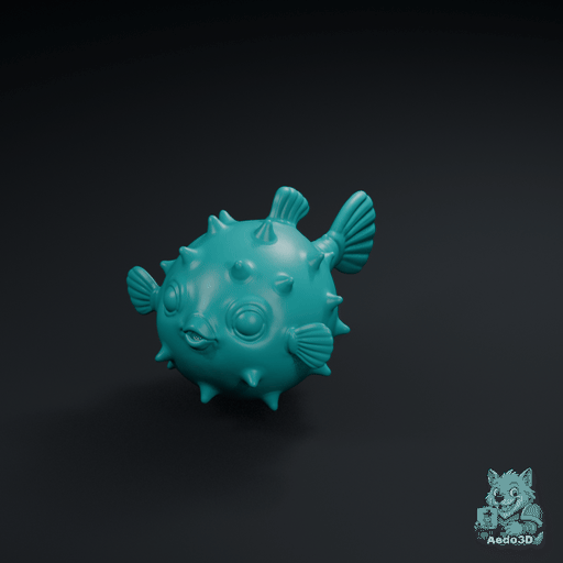 Inflated Pufferfish - Bits Marinos