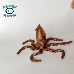 1646619683641.gif STL file Steampunk squid・3D printable model to download